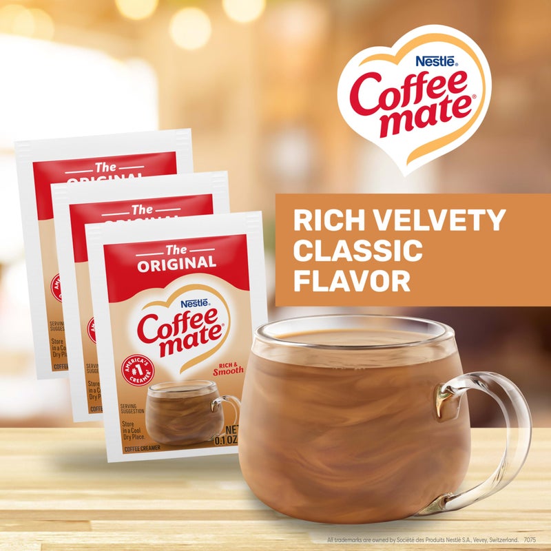Coffee Mate Nestle Coffee mate Coffee Creamer, Original, Non Dairy Powder Creamer Singles Packets, 3g Powdered Packets (Pack of 1000) - Image 2
